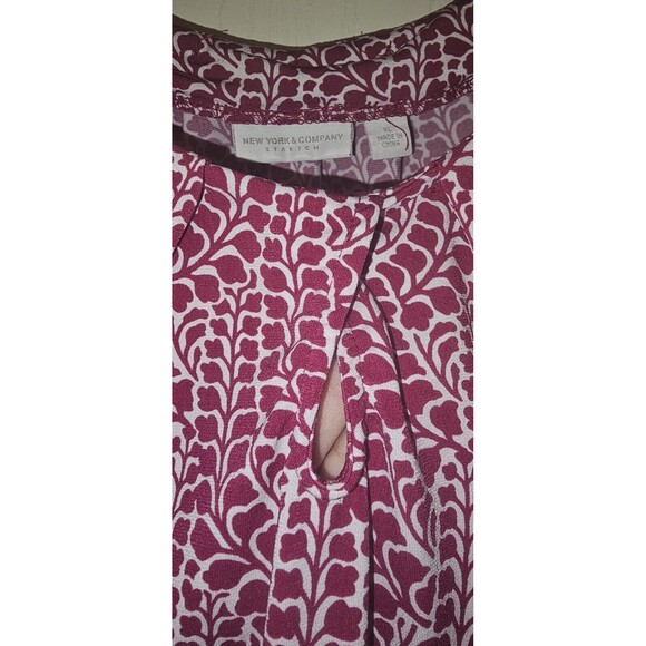 Women’s New York and Company Tank Top Stretch Sleeveless Pleated - Size XL Ny&Co - Picture 6 of 7